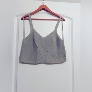 Vero Moda Chunky Knit Sage Green Tank | Size XL